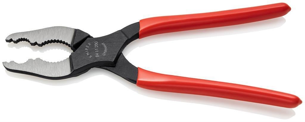 Клещи конусни, червена ръкохватка 200мм, Knipex - K8411200