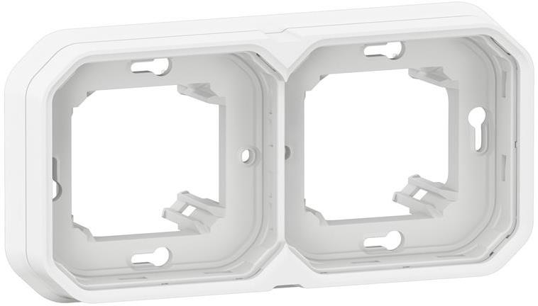 Рамка ДВОЙНА за скрит монтаж цвят Бял IP55 Plexo New Legrand, LEGRAND, 69694L