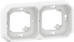 Рамка ДВОЙНА за скрит монтаж цвят Бял IP55 Plexo New Legrand, LEGRAND, 69694L