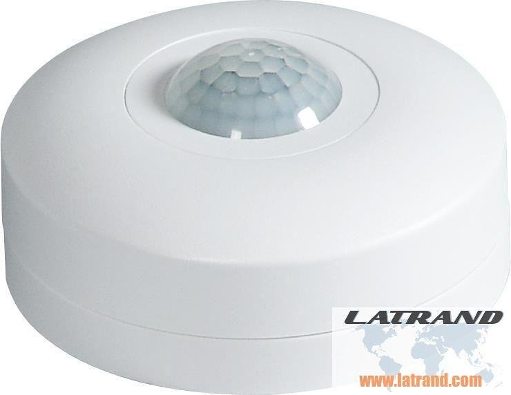 Датчик за движение PIR, за открит монтаж на таван, 360°, обхват D6m @ h=2.5m, IP20, бял, Commel - C311-101