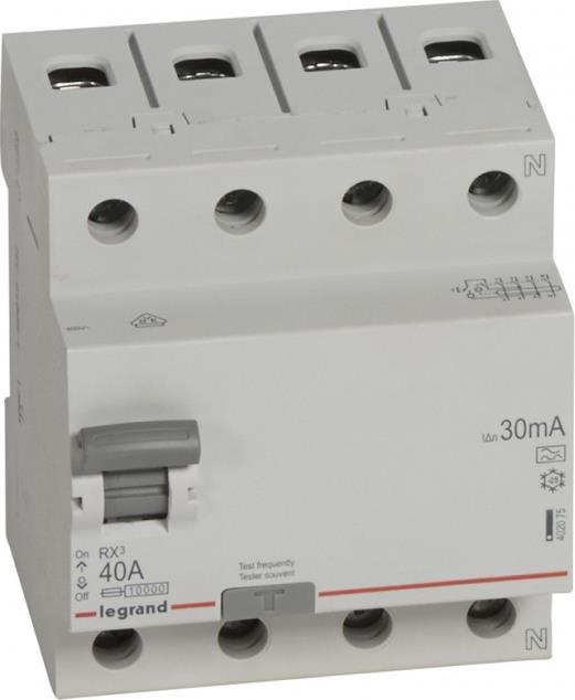 ДТЗ 4P 40А 30mА серия RX3 ID тип A Legrand, LEGRAND НИСКО НАПРЕЖЕНИЕ, 402075