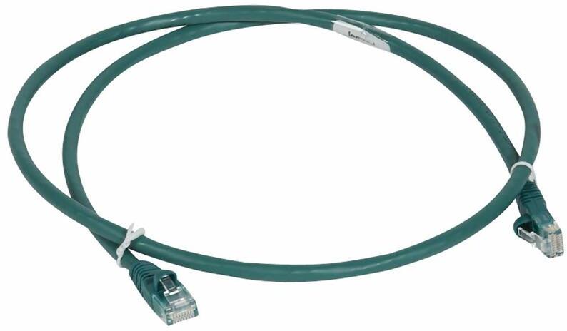 Корда Cat.6 U/UTP LSZH зелена – 2m LCS3 Legrand, LEGRAND, 51859