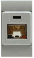 Компютърна розетка 1ХRJ45 UTP cat.6 EVOLUTION 1 мод. цвят СИВ Scame- 101.6481.60G