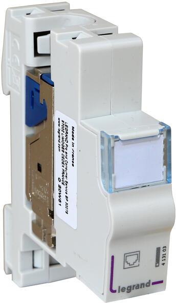 Розетка Cat.6 STP 1x RJ45 LCS3 DIN монтаж Legrand, LEGRAND, 413103
