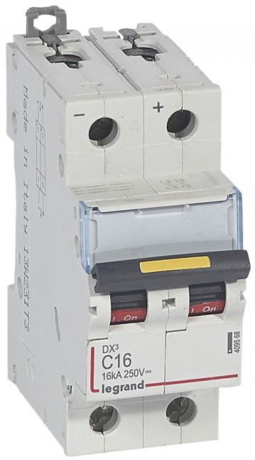 Автоматичен прекъсвач DX3-DC 2P 16A 500V= Legrand, LEGRAND НИСКО НАПРЕЖЕНИЕ, 409568