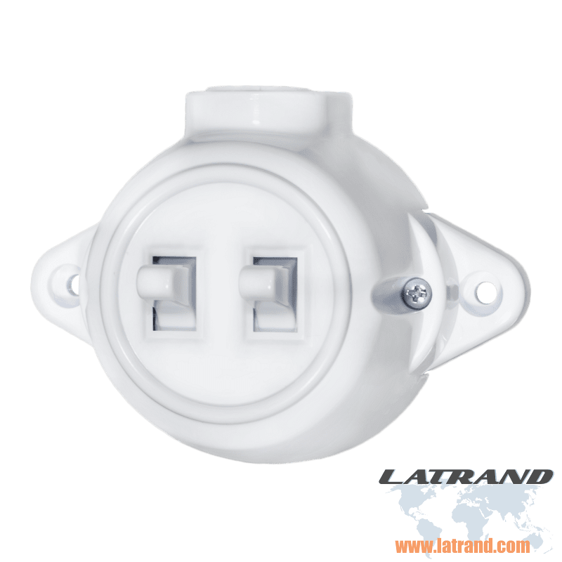 ATRA - Сериен ключ 10A открит монтаж IP21 бял - 5125, АТРА
