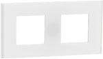 Лицева рамка 2х цвят Бял мат Unica Déco SE, SCHNEIDER ELECTRIC, NU600479