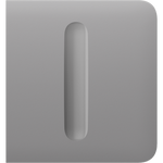 Лицев панел за Smart димер страничен, мъгла, SideButton Ajax, AJAX, 98579.254.FG1