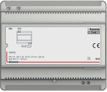 Захранващ блок за аудио система 0.6A DIN монтаж Bticino, BTICINO, 346040