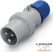 Промишлен щепсел 2P+Е 16A IP54 серия Optima Scame - 213.1633