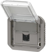 Розетка RJ45 cat.6 FTP механизъм цвят Сив IP55 Plexo New Legrand, LEGRAND, 69569L