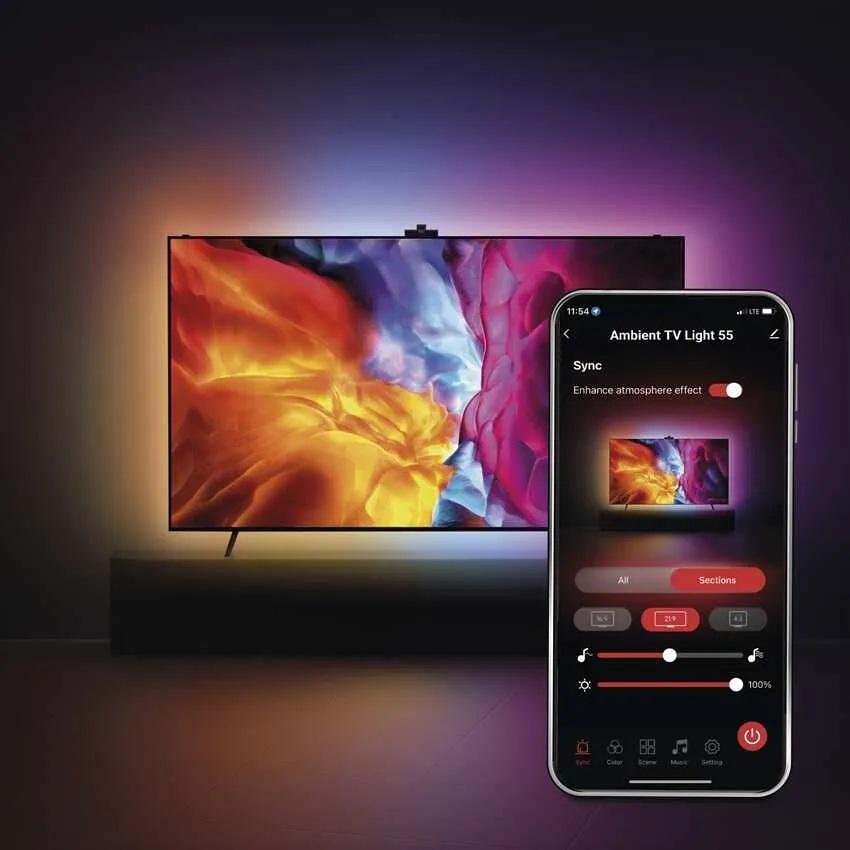 Лента LED 24W RGBIC 610lm Ambient TV65" с контролер Wi-Fi GoSmart EMOS