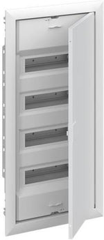 Табло за скрит монтаж ComfortLine 4х12/14 (56) мод. серия UK600 с метална плътна врата IP30 и N и РЕ клеми ABB, 2CPX077843R9999