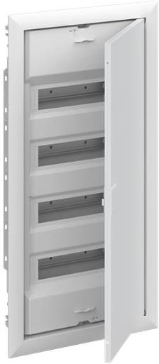 Табло за скрит монтаж ComfortLine 4х12/14 (56) мод. серия UK600 с метална плътна врата IP30 и N и РЕ клеми ABB, 2CPX077843R9999