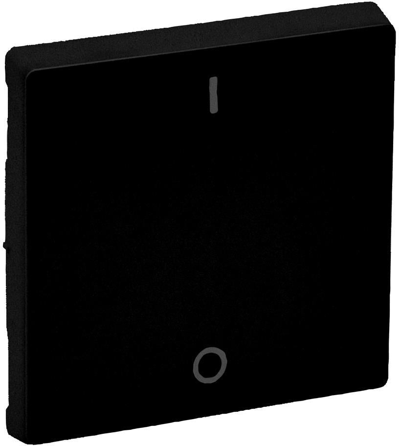 Лицев панел за двуполюсен ключ 1/0 цвят Черен Valena Life Legrand, LEGRAND, 756122