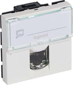 Розетка RJ45 cat.6A UTP 2 мод. цвят бял Mosaic Legrand, LEGRAND, 76574