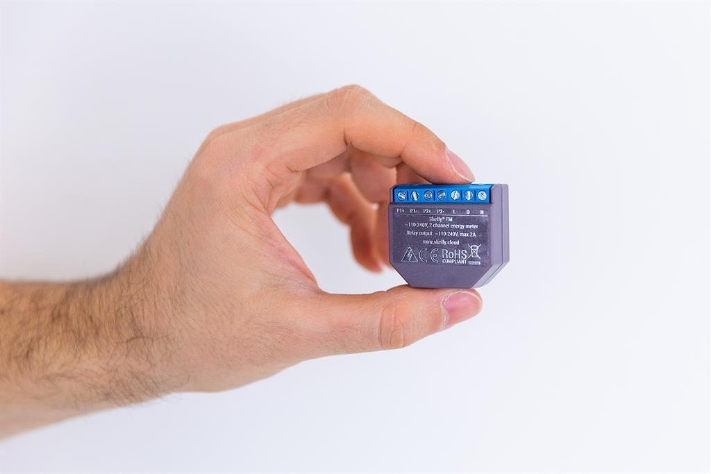 Микромодул Smart монофазен мерител 2х 120A Shelly EM - 262207