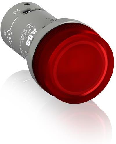 Сигнална лампа LED CL2-523R сглобена червена 230Vac Ø22mm Compact ABB, 1SFA619403R5231