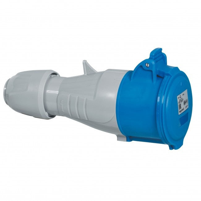 КУПЛУНГ IP44 3P+N+E, 32A 220/250V LEGRAND - СИВ/СИН