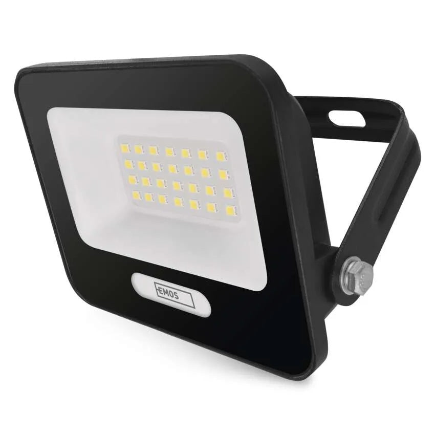 Прожектор LED 20W 4000K 2000lm 120° x 120° 20000h IP65 черен GLARO EMOS, ZS2224B