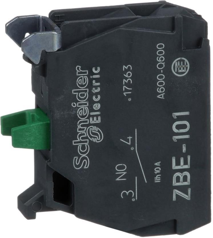 Контактен блок 1NO винтови клеми Ø22mm SE, SCHNEIDER ELECTRIC НИСКО НАПРЕЖЕНИЕ, ZBE101