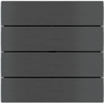 Лицев панел за 4 бутона хоризонтално 80x20 FF Metal Carbon EKINEX, EK-TRO-GBU