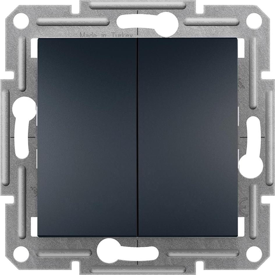 Сериен бутон цвят Антрацит Asfora SE, SCHNEIDER ELECTRIC, EPH1100171