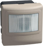 Датчик за движение PIR, 170°, обхват 8m @ h=1.2 мод., LED ≤ 500W, изисква неутрала 2 мод. цвят Камък Light Now Bticino, BTICINO, YG4430N