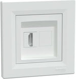 Розетка HDMI моноблок цвят Бял Asfora SE, SCHNEIDER ELECTRIC, EPH4500121