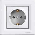 Контакт ШУКО 16A моноблок цвят Бял Asfora SE, SCHNEIDER ELECTRIC, EPH2900121