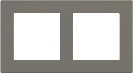 Рамка 2х 55x55 Deep FF/Linea71/20Venti Fenix Grey London EKINEX, EK-D2P-FGL