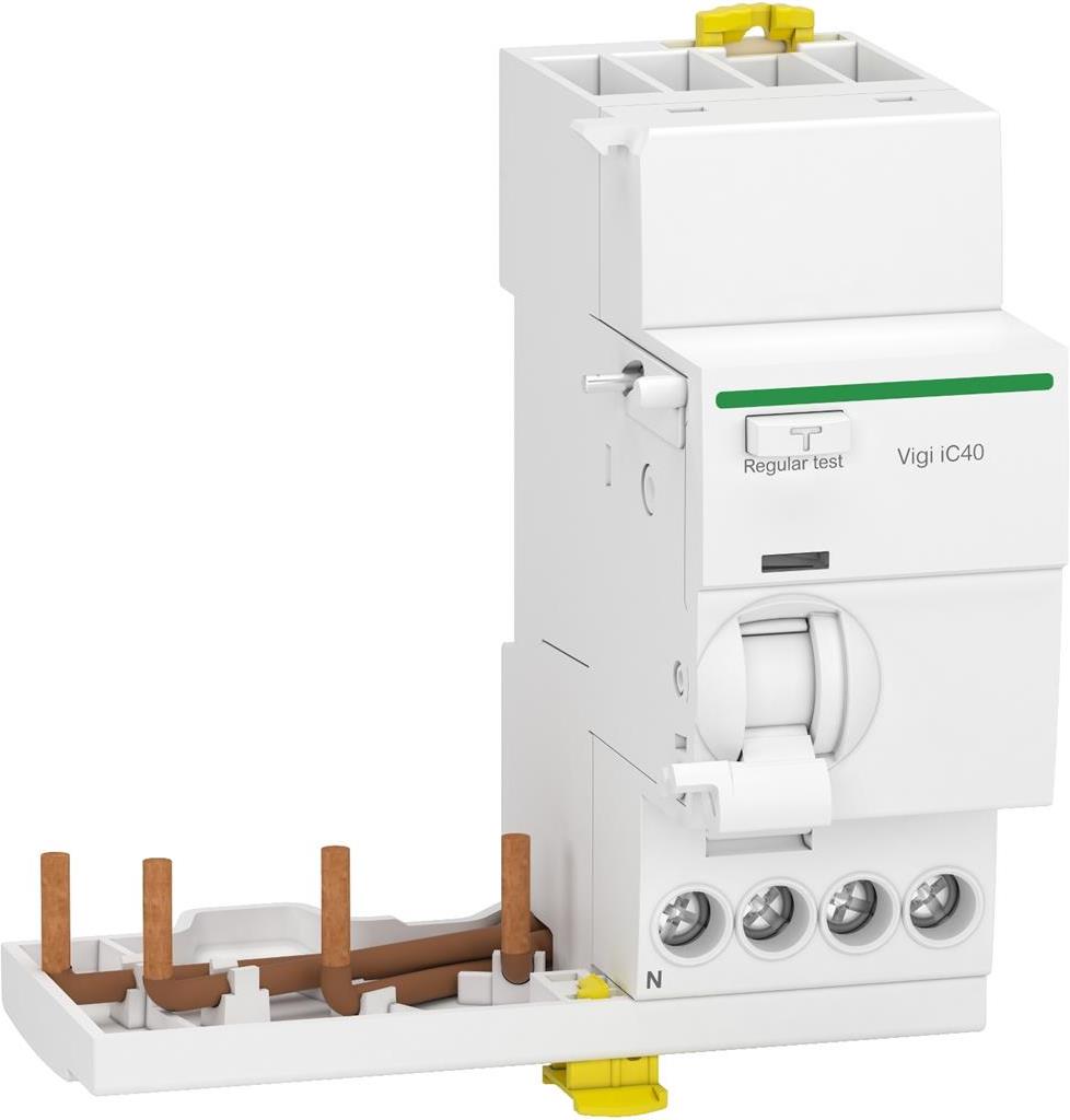 ДТЗ модул Acti 9 Vigi iC40 3P+N 40A 30mA тип A-SI 6kA 2 мод. SE, SCHNEIDER ELECTRIC НИСКО НАПРЕЖЕНИЕ, A9Y84740