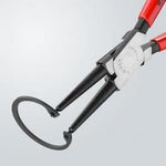 Зегер клещи, Ø40-100мм, червена ръкохватка 225мм, Knipex - K4411J3