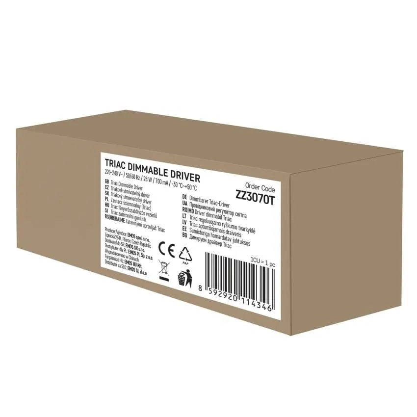 Драйвер 22...28W димируем Triac 25...40VDC 550...700mA EMOS, ZZ3070T