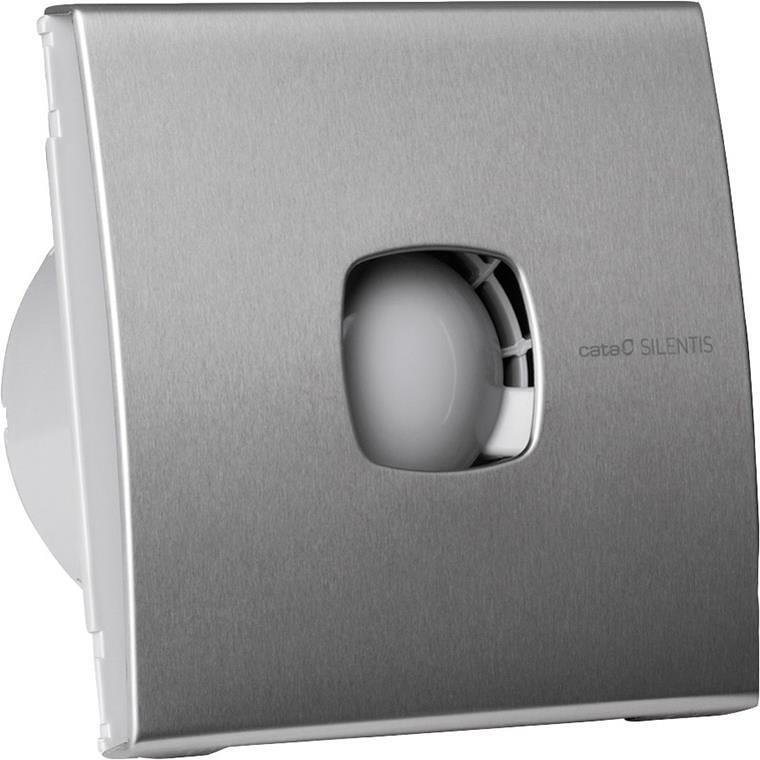 Вентилатор SILENTIS12 ф120мм, цвят Инокс, 190м3/ч, 20W, 39dB комплект с клапа CATA - C01080300