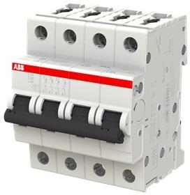 Автоматичен прекъсвач S204 4P 63A крива C 6kA ABB, 2CDS254001R0634
