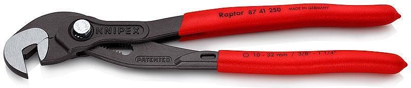 KNIPEX Клещи раздвижени Raptor, червена ръкохватка 250мм, Knipex - K8741250