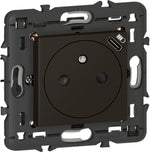Контакт ФРЕНСКИ стандарт плосък + USB тип C 1.5A 7.5W 2 мод. цвят черен Mosaic Legrand, LEGRAND, 79161L