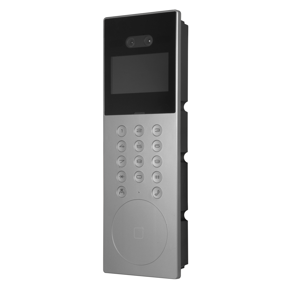 Видео входен панел многоабонатен за скрит монтаж IP65, RFID, 12Vdc, IP система, Hikvision, HIKVISION - домофонни системи, DS-KD9203-E6