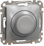 Димер ротативен R=5-200W C=5-150VA LED=5-100W цвят Алуминий Sedna SE, SCHNEIDER ELECTRIC, SDD113502