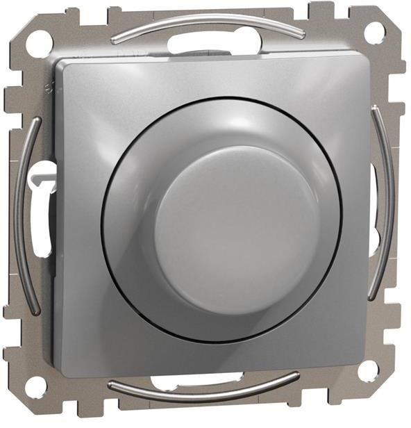 Димер ротативен R=5-200W C=5-150VA LED=5-100W цвят Алуминий Sedna SE, SCHNEIDER ELECTRIC, SDD113502