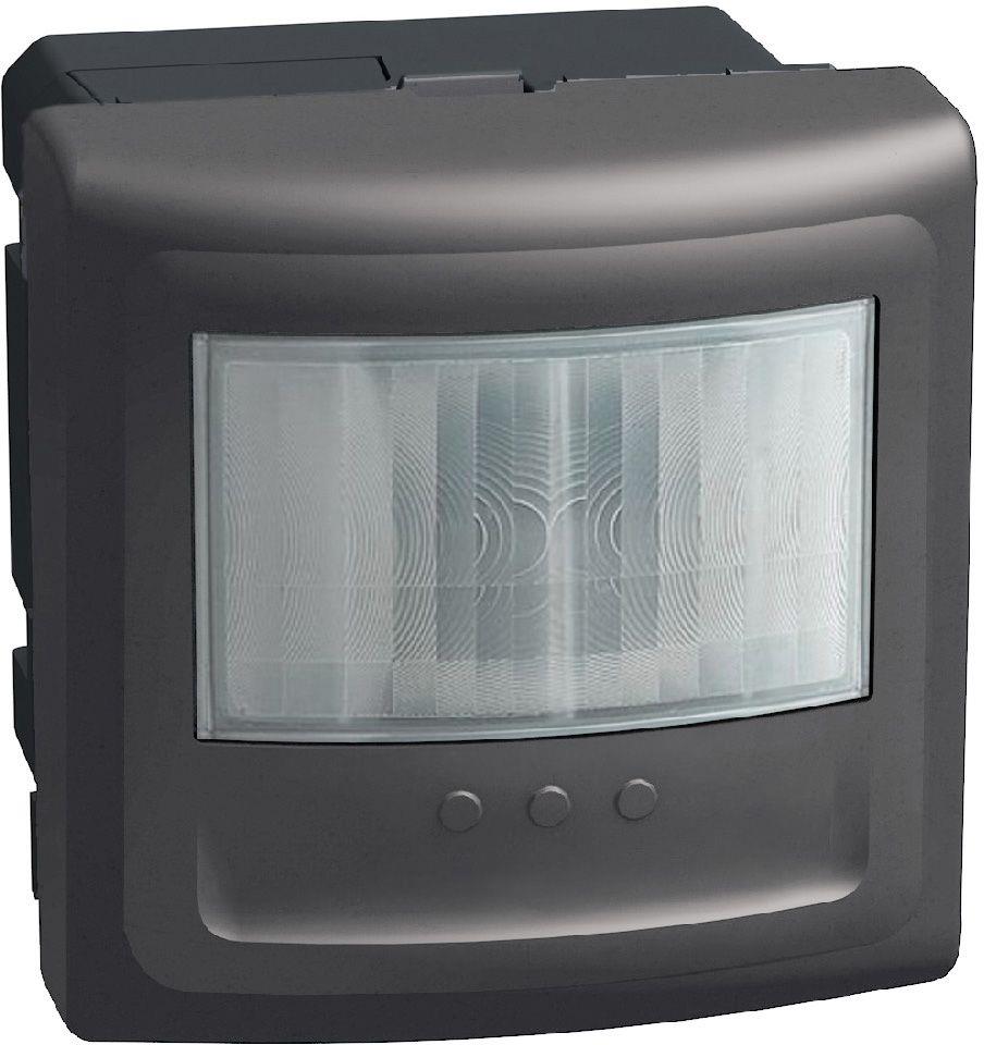 Датчик за движение PIR, 170°, обхват 8m @ h=1.2 мод., LED ≤ 100W, с ключ, без неутрала, 2 мод. цвят Графит Light Now Bticino, BTICINO, YD4432SN