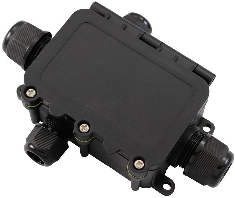 Разклонителна кутия 135x100x40мм IP68, с 4 щуцера Commel, COMMEL, C365-924