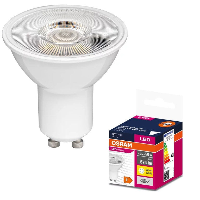 LED ЛАМПА VALUE PLAST PAR16 80 120° 6,9W 827 GU10 LEDVANCE