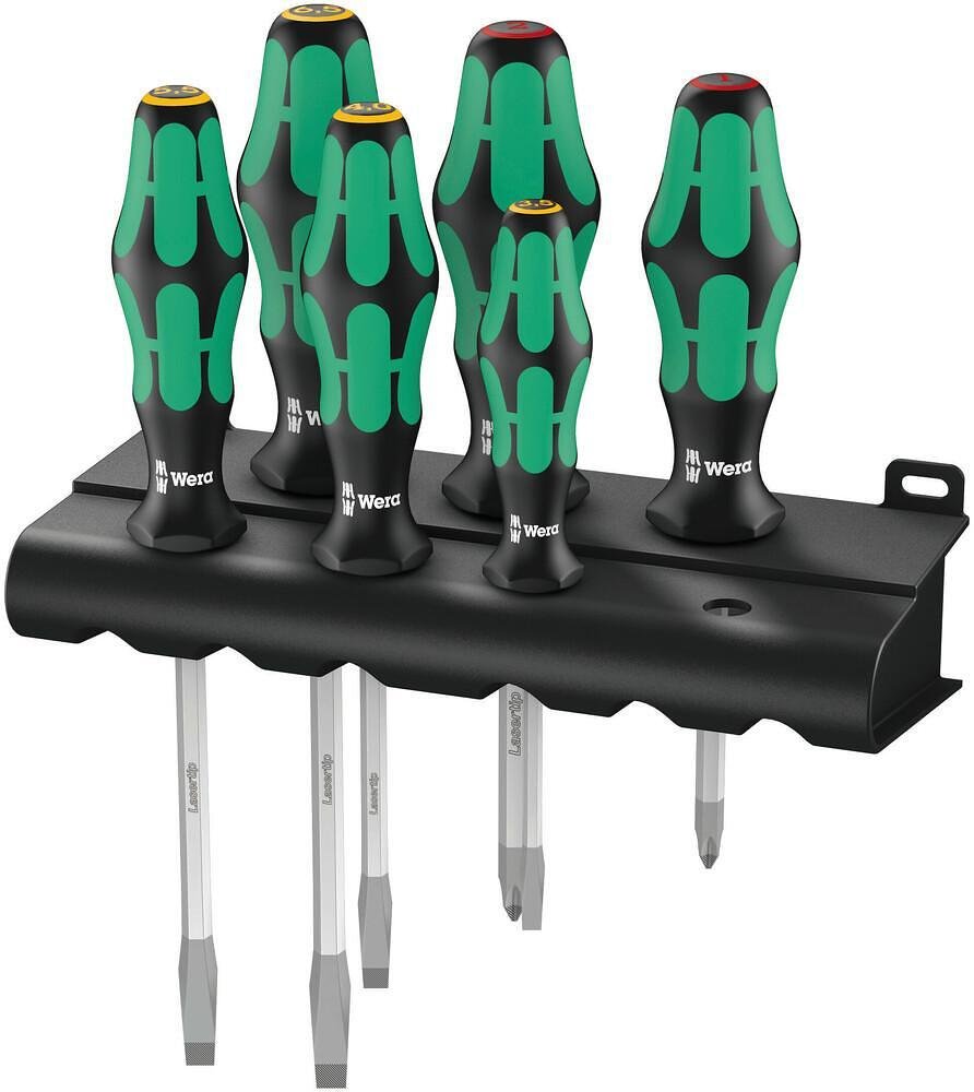 Комплект отвертки, 4x шлиц и 2x PH, 334 SK/6 Kraftform Plus Wera - W007680