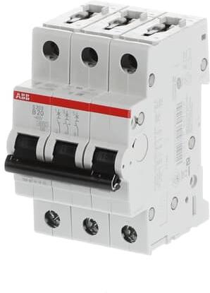 Автоматичен прекъсвач S203 3P 20A крива B 6kA ABB, 2CDS253001R0205