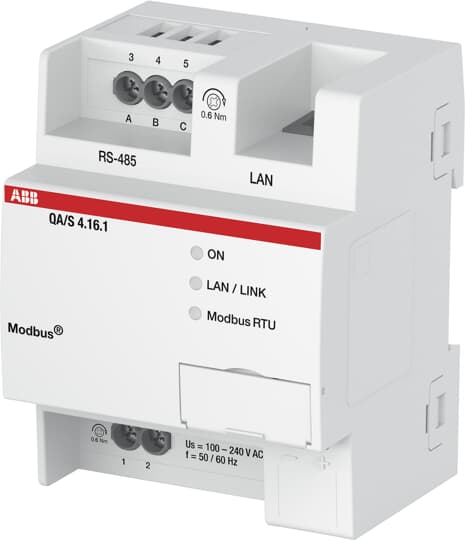Енергиен анализатор EQmatic QA/S4.16.1 за 16 Modbus устройства ABB /до изчерпване/, 2CDG110228R0011