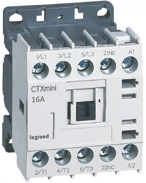 Контактор CTX3 mini 3P 7.5kW (16A AC-3) 1NC 230V 50/60Hz Legrand, LEGRAND НИСКО НАПРЕЖЕНИЕ, 417076