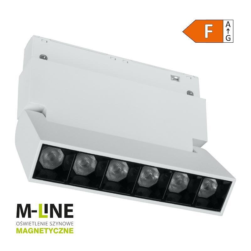 Линейна лампа с магнитен релейен елемент, регулируема M-LINE, бяла, 6 W, 480 lm, 4000 K, DPM, MTL-ZDSP-6W-W