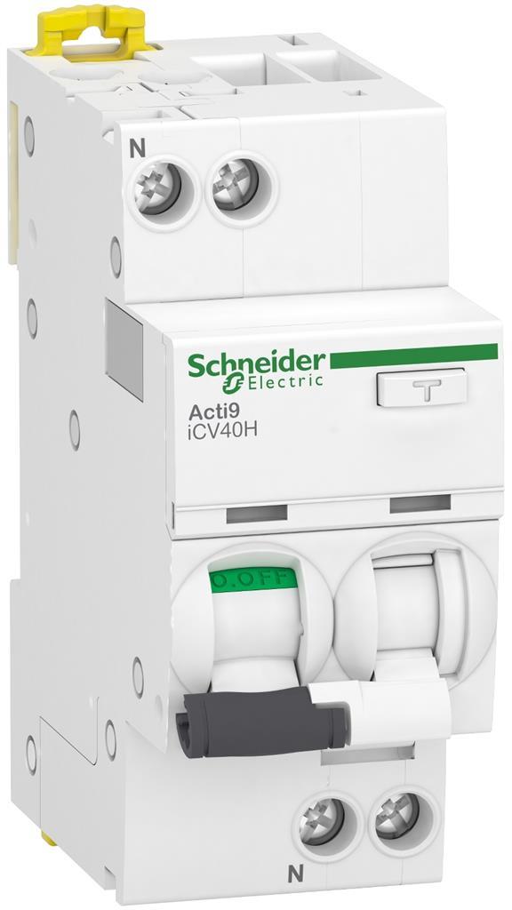 ДТЗ комбинирана Acti 9 iCV40H 1P+N 10A крива C 30mA тип A 10kA 2 мод. SE, SCHNEIDER ELECTRIC НИСКО НАПРЕЖЕНИЕ, A9DC4610